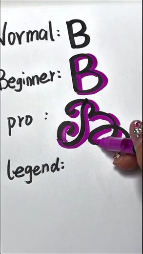 "B ❤️ letter Normal Beginner Pro legend type made"