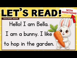LET'S READ! | READING COMPREHENSION FOR KIDS | PRACTICE READING SIMPLE ENGLISH | TEACHING MAMA