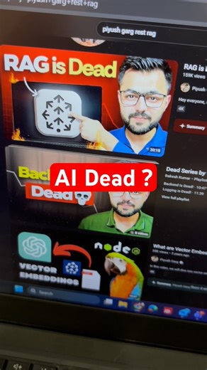 Everything is dead💀 #ai #python #coding #rag is docker dead? Is api dead? #softwaredeveloper