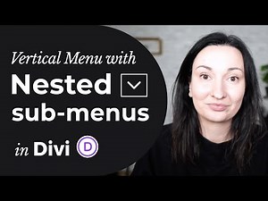 Vertical Menu with Nested Submenus [Divi Tutorial]
