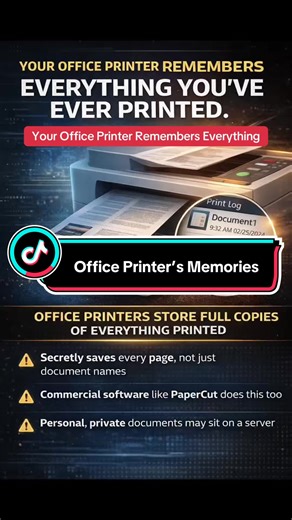 Most employees think office printers only log file names and timestamps. In reality, many enterprise print-management systems silently archive full copies of every page that gets printed. That includes personal documents, medical forms, and sensitive paperwork—often without users realizing it. If you print it at work, assume it’s stored somewhere.
