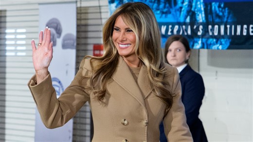 Social media buzz builds after Melania’s look during Trump outing