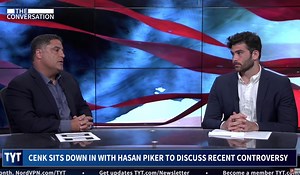 Watch Cenk Uygur Confront Hasan Piker Over ‘Crass and Offensive Joke’ About Dan Crenshaw’ ...