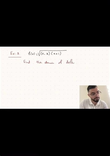 Calculus 1: Domain of definition - Exercise 2 #shorts #maths #calculus #functions #stem #engineering