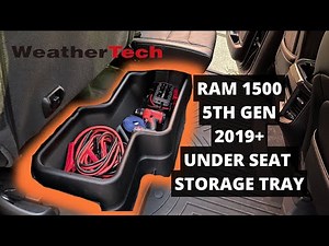 Weather Tech under seat storage tray for 5TH gen RAM 1500 2019+
