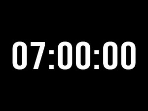 7-Hour Countdown Timer | 7 Hour Timer | 7 Hour Study Countdown Timer | 7h timer Minimal With Alarm
