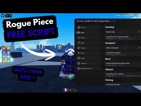 ROGUE PIECE SCRIPT | AUTO FARM LEVEL, AUTO FISH, AUTO BOSS & MORE! | *FREE*
