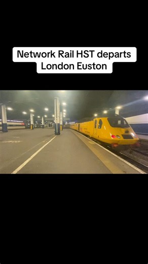 Network rail class 43 departs London Euston Station