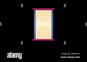 Scrolls Unroll. Unrolling scrolls Video. Old paper scroll texture. Scroll on a transparent background. Unrolled scroll with alpha channel.