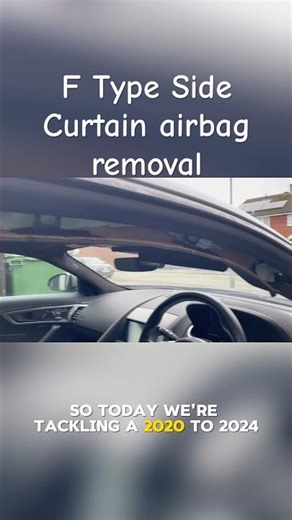 2020-24 Jaguar f type side curtain airbag removal DIY replacement