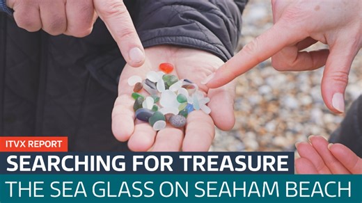 Discover the sea glass polished by Mother Nature for more than a century washing up on Seaham beach - Latest From ITV News