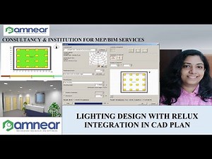 Lighting design in a CAD plan using RELUX|Electrical Designing and Drafting|RELUX|Amnear|MEP|BIM|