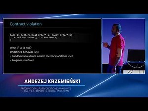 Preconditions, postconditions, invariants – how they (…) - Andrzej Krzemieński - code::dive 2019