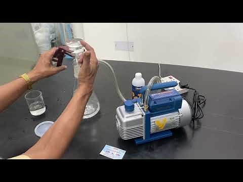 How to fit and use Abron filtration setup millipore with vacuum pump working demo English Abron
