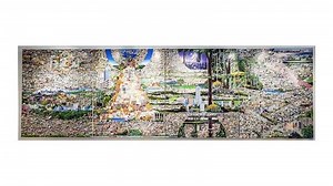 The beauty of details: 79-year-old artist cuts out images from flyers to create large collages