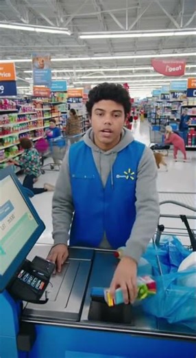 Unbothered #Walmart Cashier vs Absolute Chaos 😂 #shorts