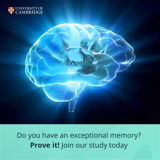🧠 Do you have an exceptional memory? If yes, we'd love to hear from you. The Cambridge Autism Research Centre is exploring exceptional memory skills in autistic and neurotypical people. To help us understand this, we're inviting anyone who has an exceptional memory to take part in this research. You'll also get a chance to win £20 worth of Love2Shop vouchers. 💷 💻 To participate, you have to be between 16-60 years old and have a laptop or desktop computer to take the test. Ready to test your m