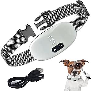 Bark Collar for Dogs - Shock Collar for Large/Medium/Small Dog, Rechargeable Anti Barking Device with 7 Sensitivity Levels & 8 Shock and Vibration Levels, Weatherproof & Durable Dog Shock Collar