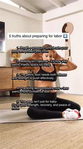 breath, mobility, pelvic floor function, and practicing positions now can mean less panic, more confidence, and a smoother recovery later. Labor prep isn’t just about baby—it’s about protecting your body, rebuilding strength, and stepping into birth empowered. Join our labor prep program coached by birth + prenatal certified trainers in our app 﫶 | Nancy Anderson Fitness | Facebook