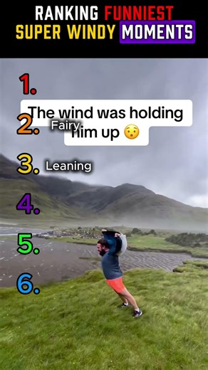 Ranking FUNNIEST Super Windy Moments (Last one is 😭😭) #shorts #funny #fails