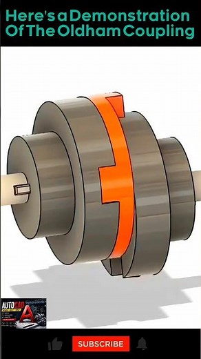 How an Oldham Coupling Works | Shaft Misalignment Solution #shorts