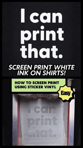 Key Print Co. on Instagram: "How to Screen Print White ink on Shirts using Vinyl! Screen Printing Supplies to use HERE 👇 https://tinyurl.com/5n8fc8fj ⚡️ How to Screen Print [FREE] ⚡️ https://www.keyprintco.com/screenprint 🔑 Follow us on our socials 🔑 Instagram: https://Instagram.com/keyprintco TikTok: https://Tiktok.com/@keyprintco Facebook: https://Facebook.com/KeyPrintCo Youtube: https://tinyurl.com/bdd9m4t9 #screenprinting #cricutcrafts #diy"