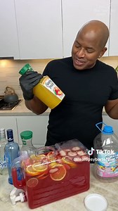 2 1/2 Gallon Refrigerator Jungle Juice #tipsybartender #cocktail #drink