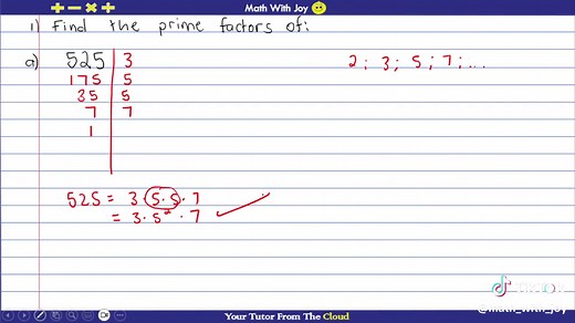 Finding Prime Factors Using Ladder Method