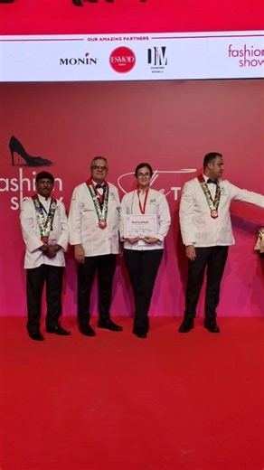 🌟 Chef Farah at Salon du Chocolat 2025 🌟 Representing ICCA Abu Dhabi, Chef Farah showcased her talent and creativity in the Plated Dessert category, presenting three stunning plates: one inspired by the rich flavors of the UAE, one celebrating the depth of chocolate, and the final highlighting fresh, vibrant fruits. 🍫🍓🇦🇪 Her artistry and skill earned her a Merit Certificate, a proud recognition of her passion and dedication to the craft. Congratulations, Chef Farah — a true inspiration to 