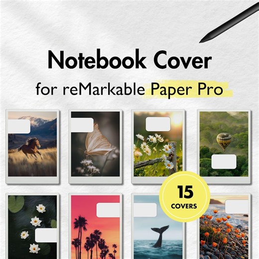 Notebook Cover for Remarkable Paper Pro, Landscape Cover Bundle for Remarkable, Notebook for Remarkable, Templates for Remarkable, Notepad - Etsy Australia