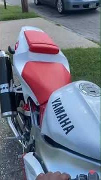 1998 YAMAHA YZF R1 Deltabox II STOCK Exhaust System Sound (Walkaround, Pure Sound)