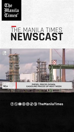 Diesel prices down, gasoline prices up next week