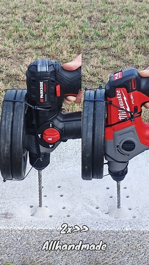 Full battle at: https://youtu.be/EullfhOvBCY Parkside Performance vs Milwaukee Sub Compact Hammer Drill #milwaukee #milwaukeetools #parksideperformance #parksidetool #powertools #parkside #tool #hammerdrill