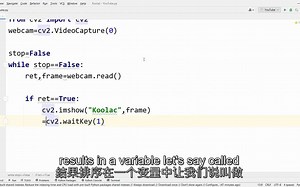 【中英字幕】使用 Python OpenCV 从摄像头捕获视频