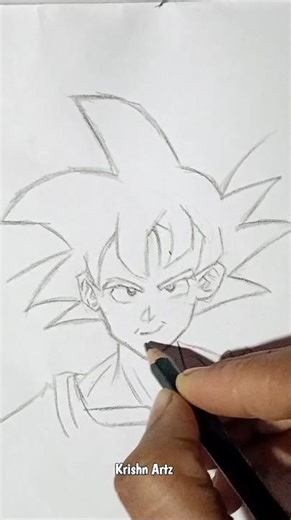 Dragon Ball Goku Drawing Tutorial 🔥