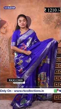 Fancy Pattu Silver Brocade Border And Floral Design Saree I Wholesale Shop I‪@Rkcollectionssarees‬