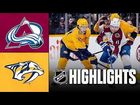 Avalanche vs. Predators | NHL Highlights | December 09, 2025
