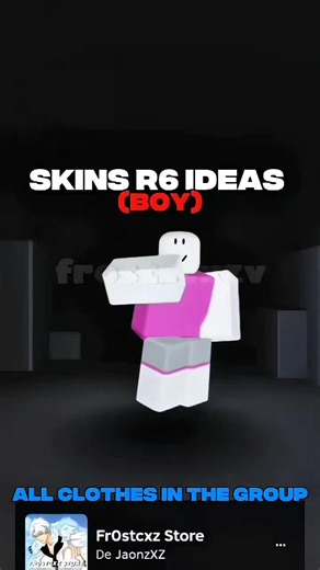 Ideias de Skins R6 para Meninos no Roblox