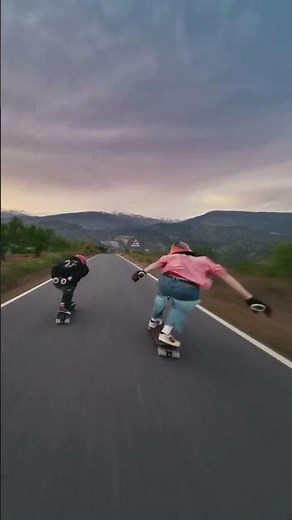 High speed on longboard