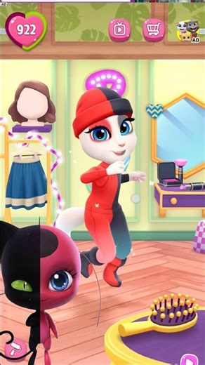 Miraculous Ladybug Tikki And Plagg TRANSITIONS ✨ | My Talking Angela 2 #shorts #viral #transition