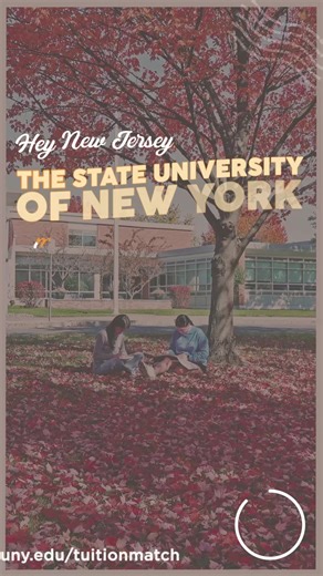 Why pay more for college? SUNY’s Tuition Match program lets you pay the same tuition as your in-state flagship university. | SUNY - The State University of New York