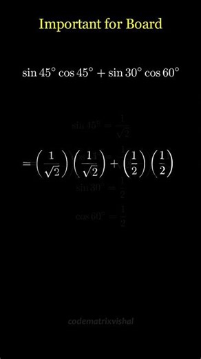 Trigonometry Value Simplified Using Standard Angles | Quick Concept Check #maths