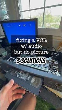 How to fix a VCR with audio but no picture . #VCR #howto #fixit #hack #diy