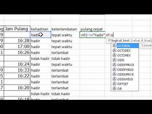 Tutorial Menguji Ketepatan Waktu (IF, OR, AND, dan TIME) pada Ms. Excel