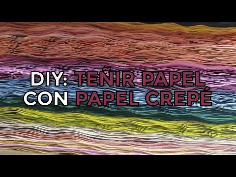How to Dye Paper with Crepe Paper 🎨💧 Easy, for any color and cheap 💸