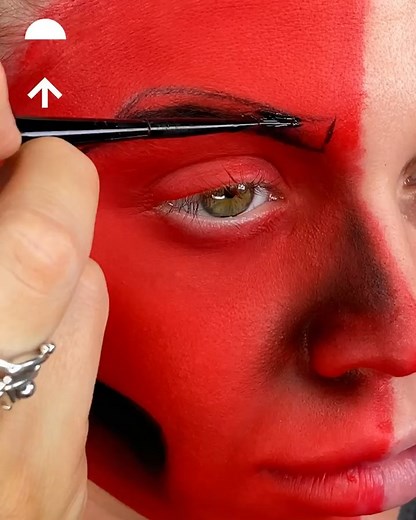 3.4M views · 30K reactions | Lovin' this Angel  Vs. Devil makeup look!… | Claudia Rodriguez | Facebook