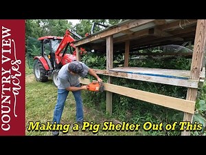 We are Turning this into a Pig Shelter, Hopefully we can pick it up with the Tractor.