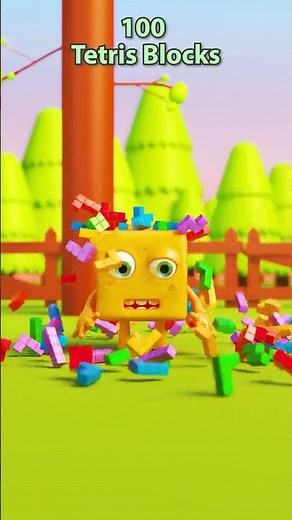 🧀 Cheesy vs. Falling Tetris Blocks! 😂💥