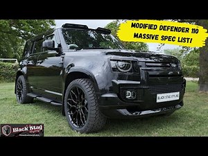 Modified Land Rover Defender 110 - BEAST MODS !! Lazer Light Pods, Diffuser and much, much more
