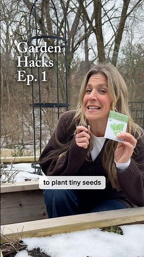Have you tried this seed planting hack with sand yet?🌱#garden #seeds #gardeningtips #gardenhacks